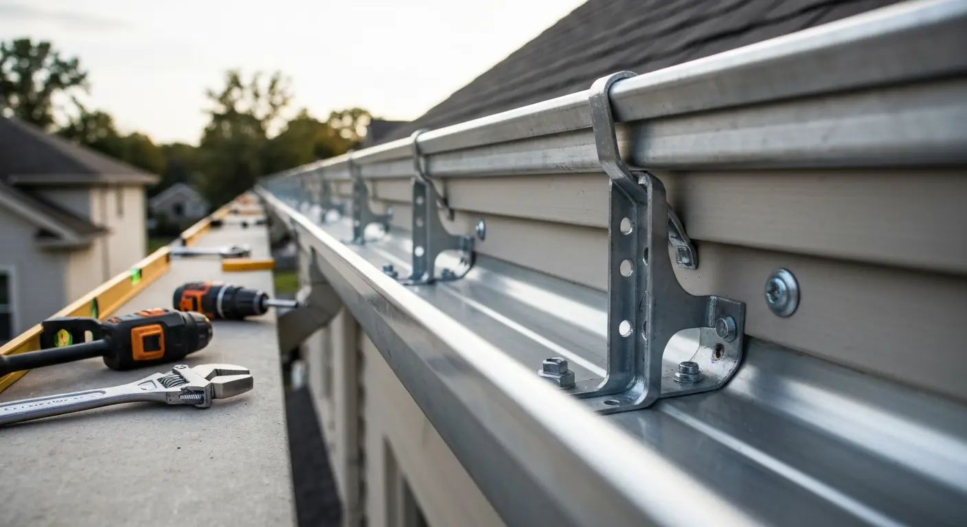Sagging gutter reinforcement