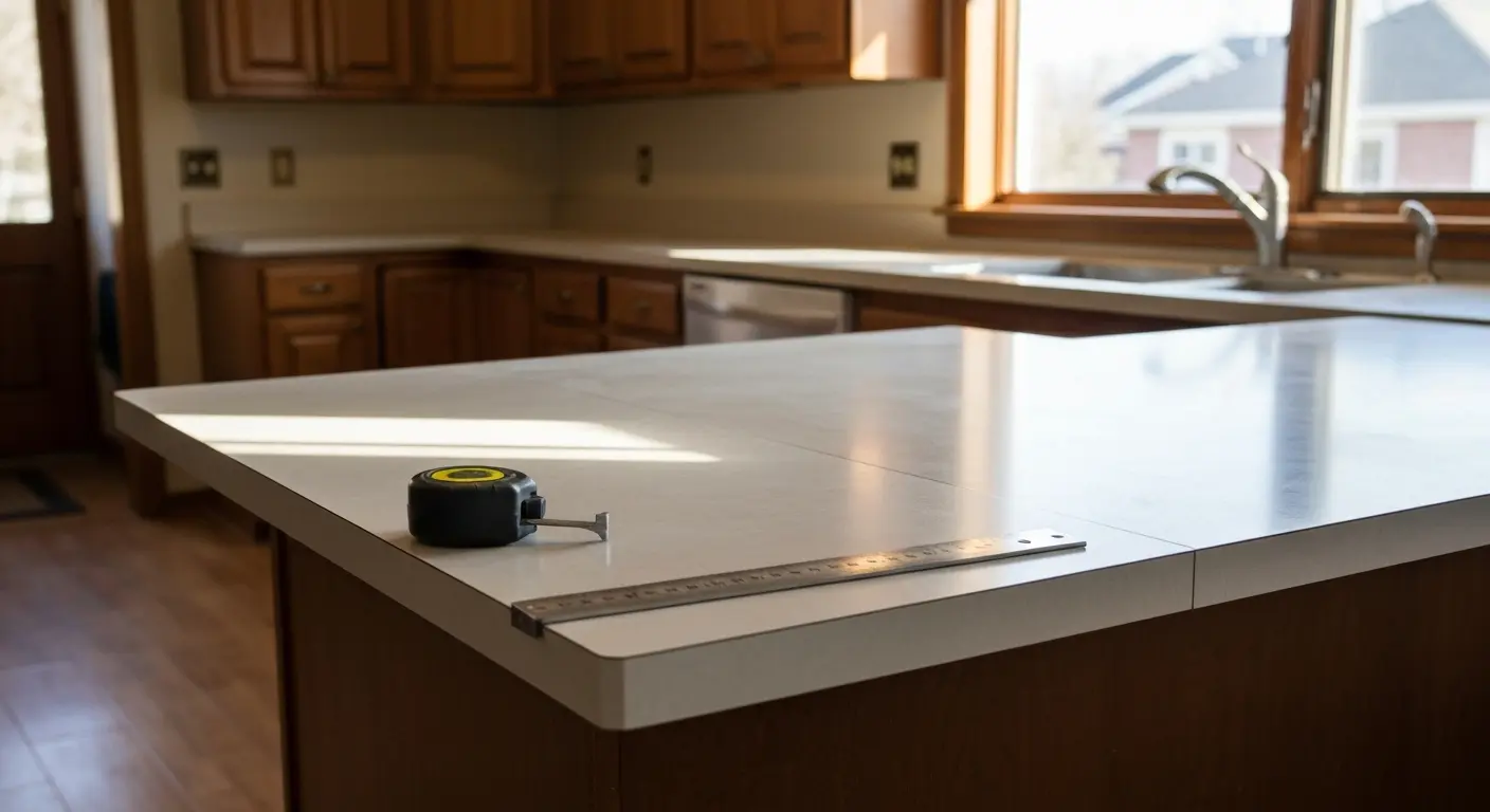 Laminate countertop installation