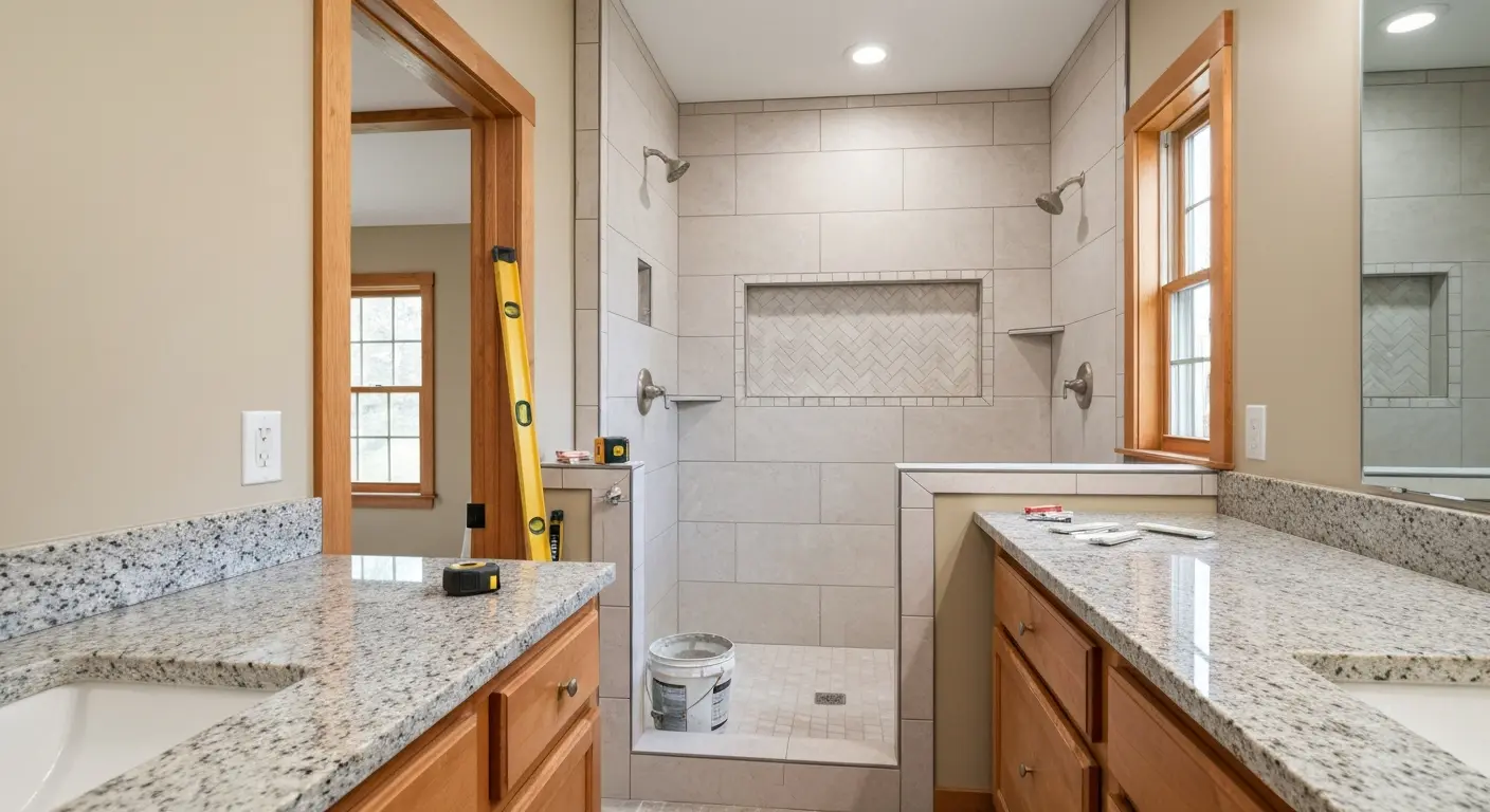Bathroom remodeling project