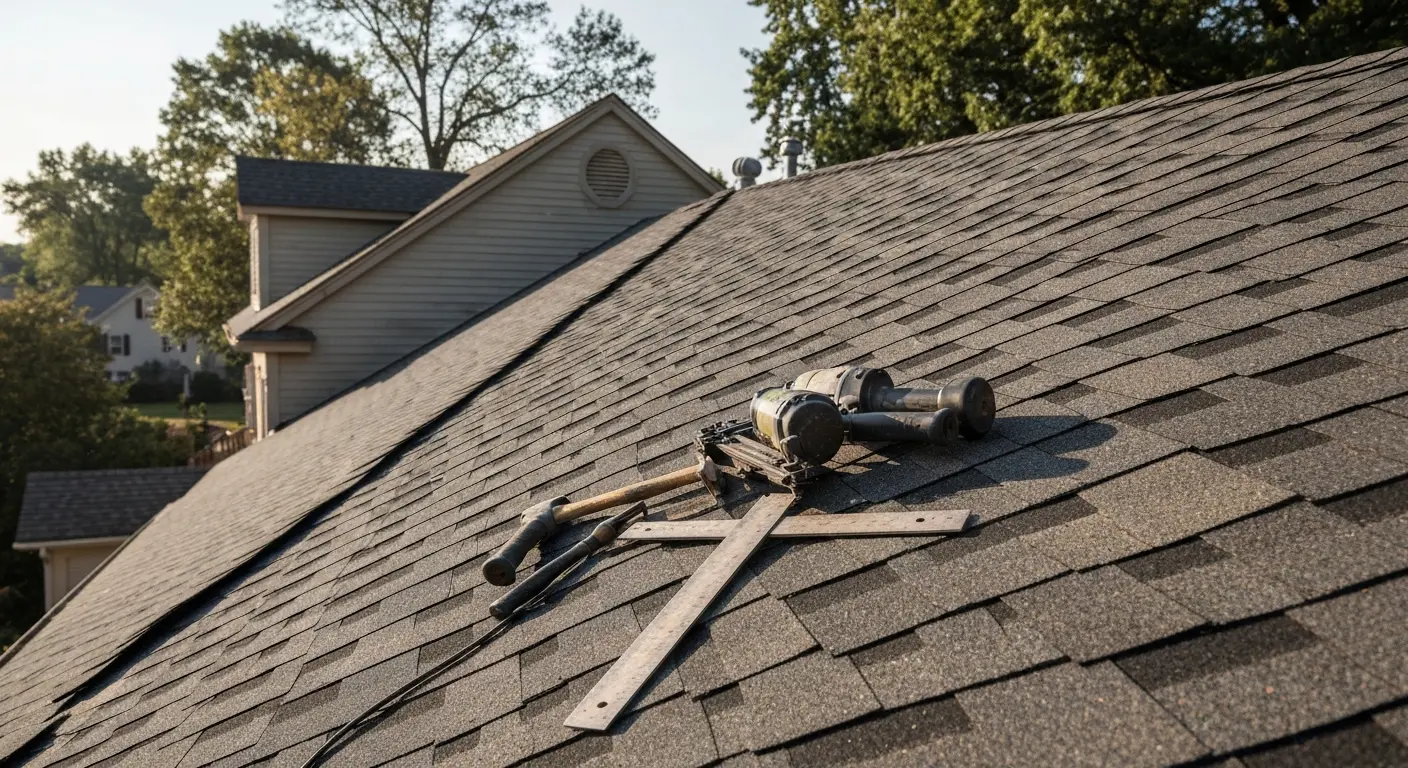 New roof installation