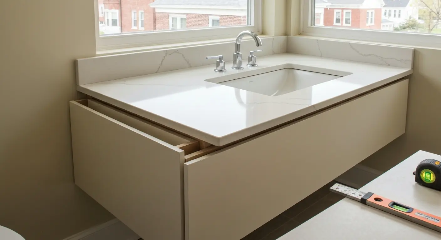 Vanity installation