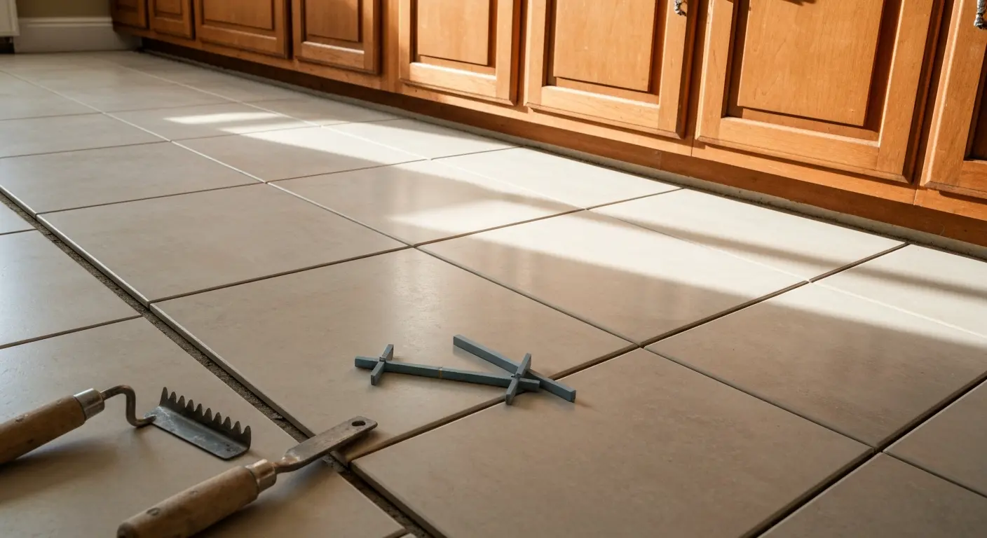 Tile flooring in Indianapolis kitchen