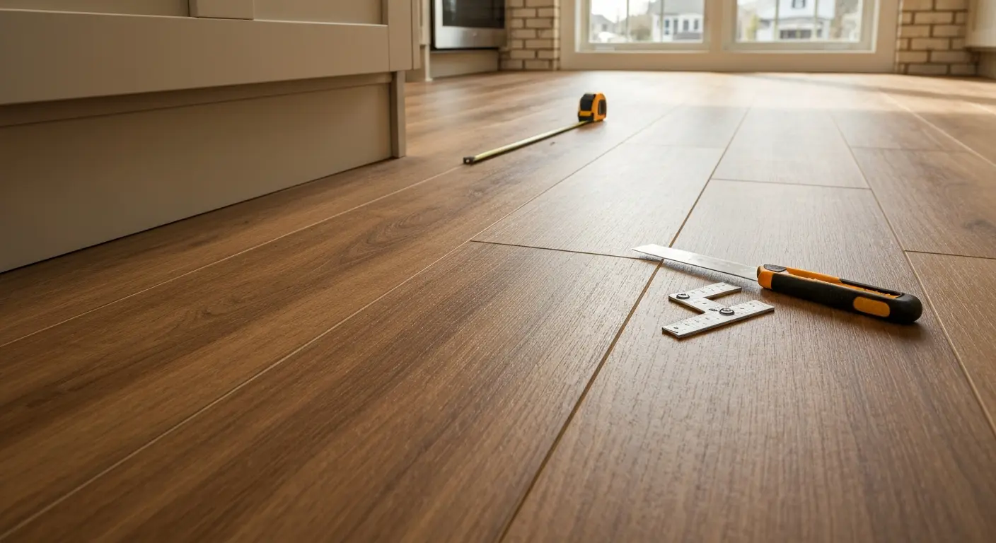 Vinyl flooring in Indianapolis home