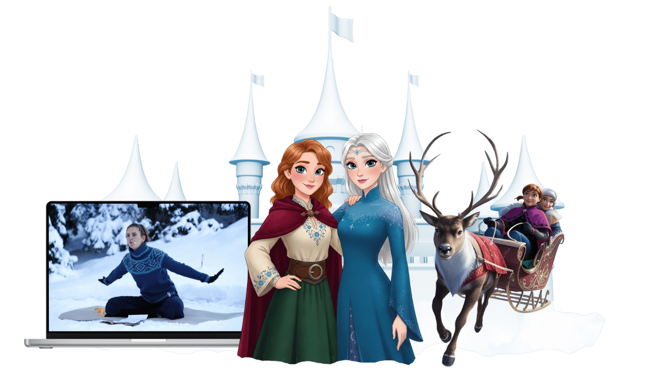 Online Kinderyoga Darstellung mit Laptop, Tablet und Handy