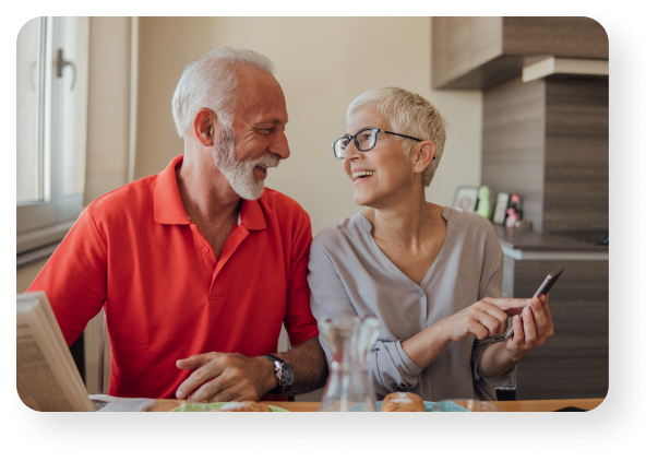 Couple planning retirement