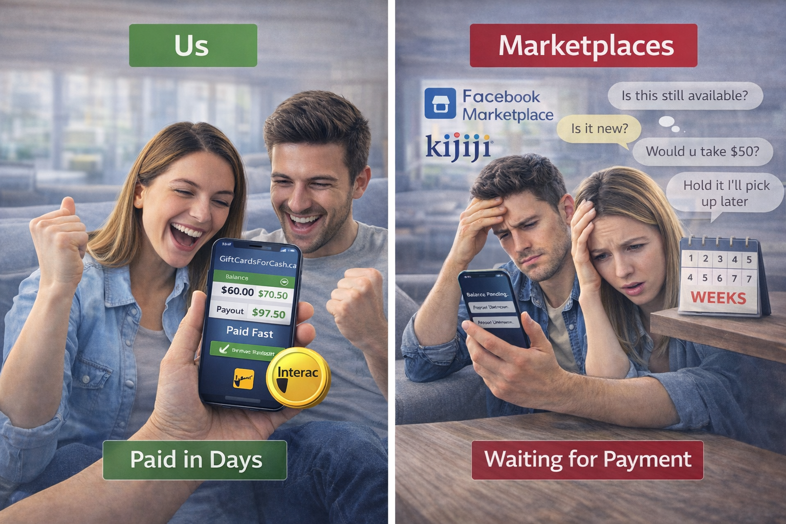 Marketplace delays vs fast payout