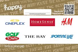 Happy Card balance example (Canada)