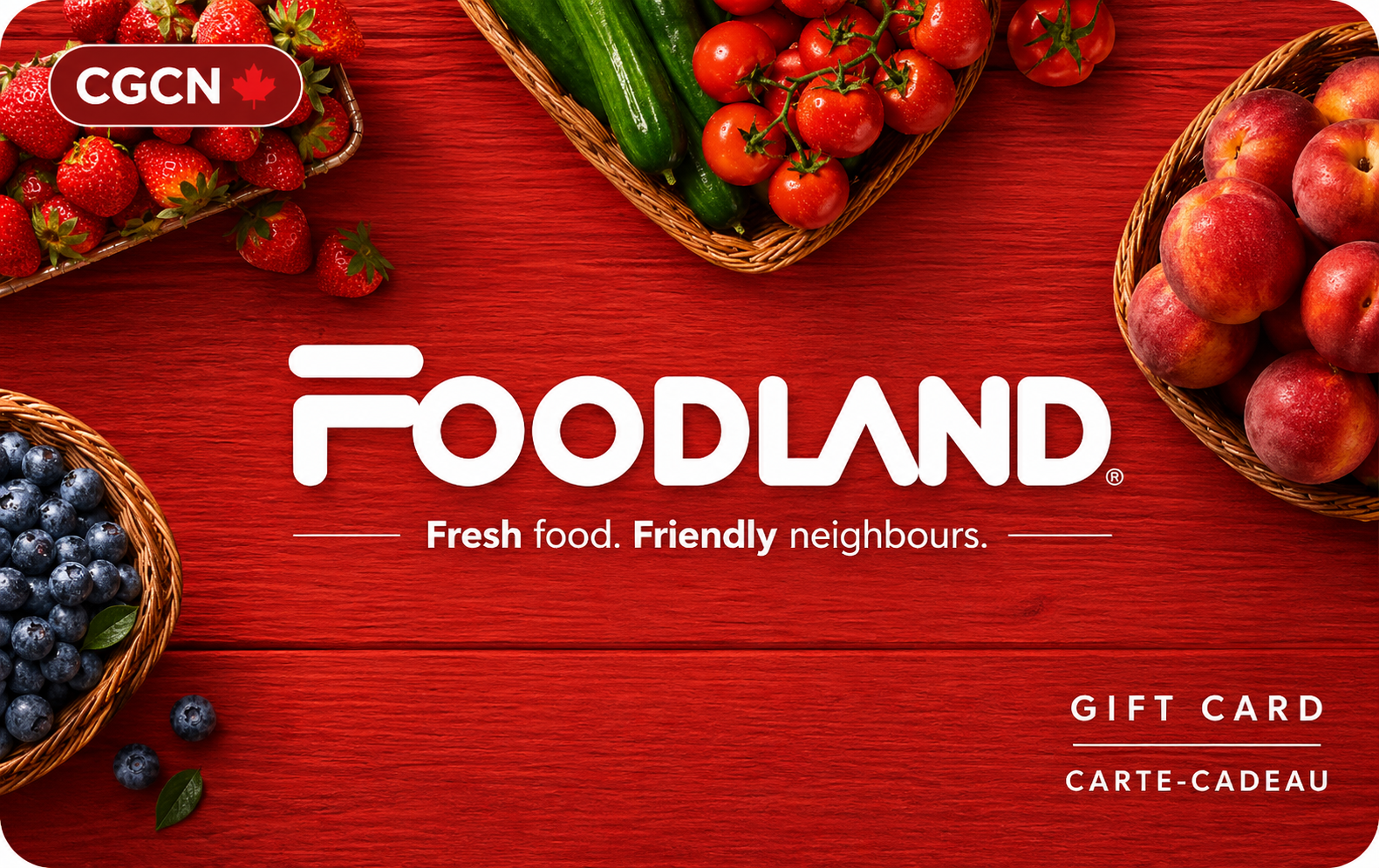 Foodland gift card shown beside a Canadian balance-check guide