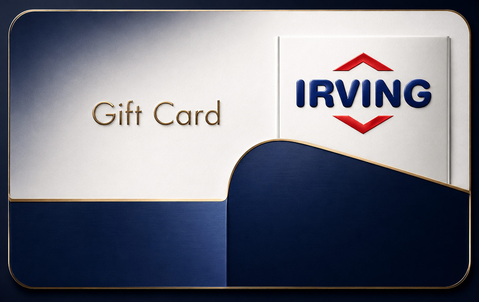 Irving Oil gift card shown beside a Canadian balance-check guide