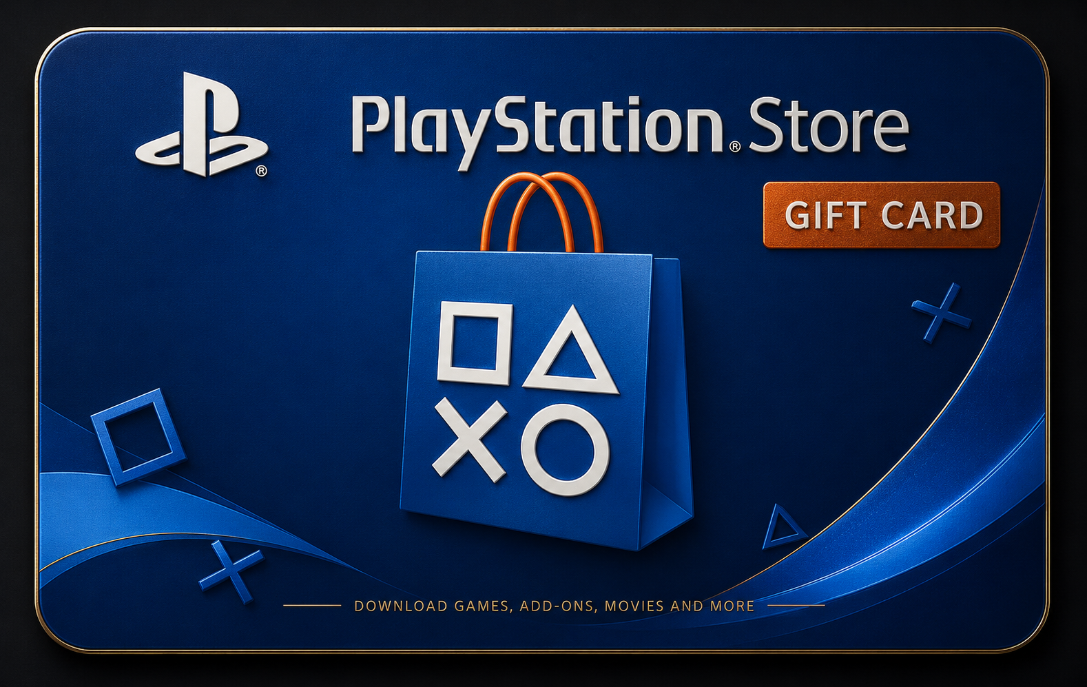 PlayStation Store gift card shown beside a Canadian wallet and redemption guide