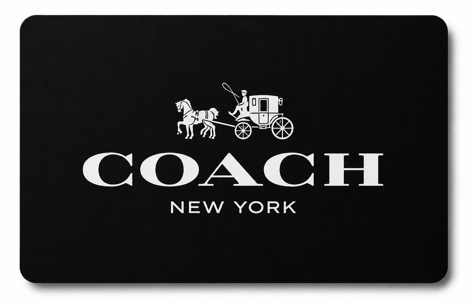 Coach gift card shown beside a Canadian balance-check guide