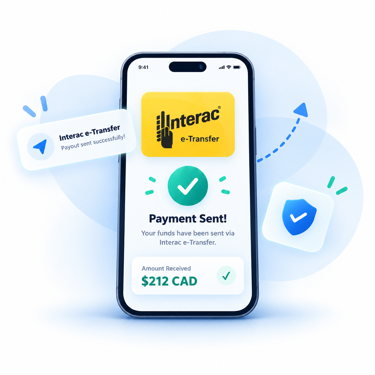 Interac e-Transfer payout confirmation