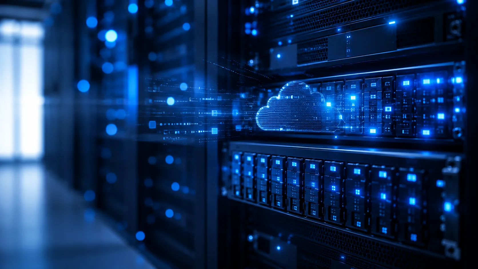 Backup dati e cloud in sala server