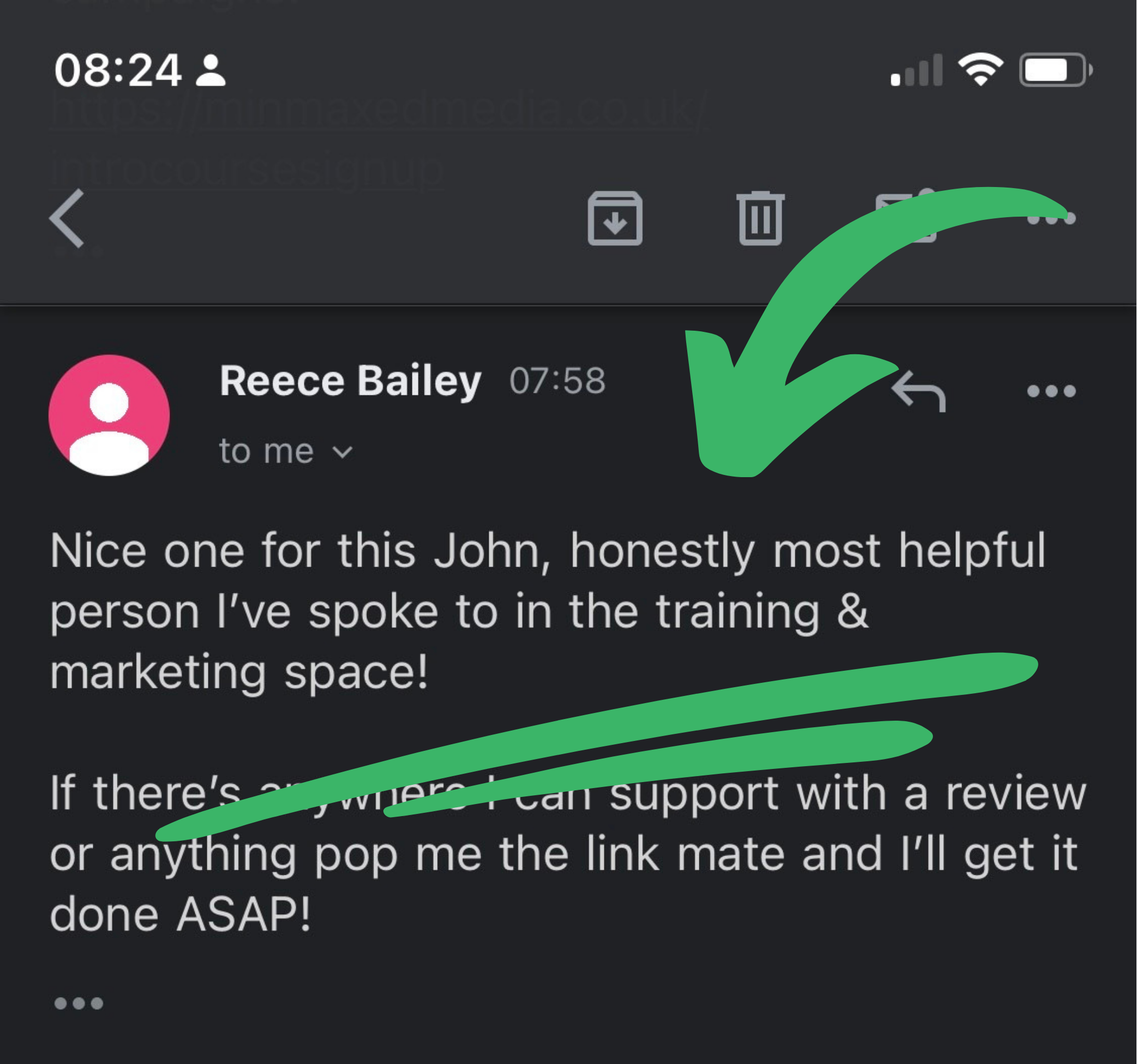 Reece most helpful person