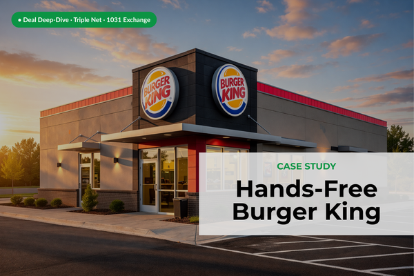 Tom Rauen explains how to 1031 exchange an apartment building into a triple net Burger King NNN property