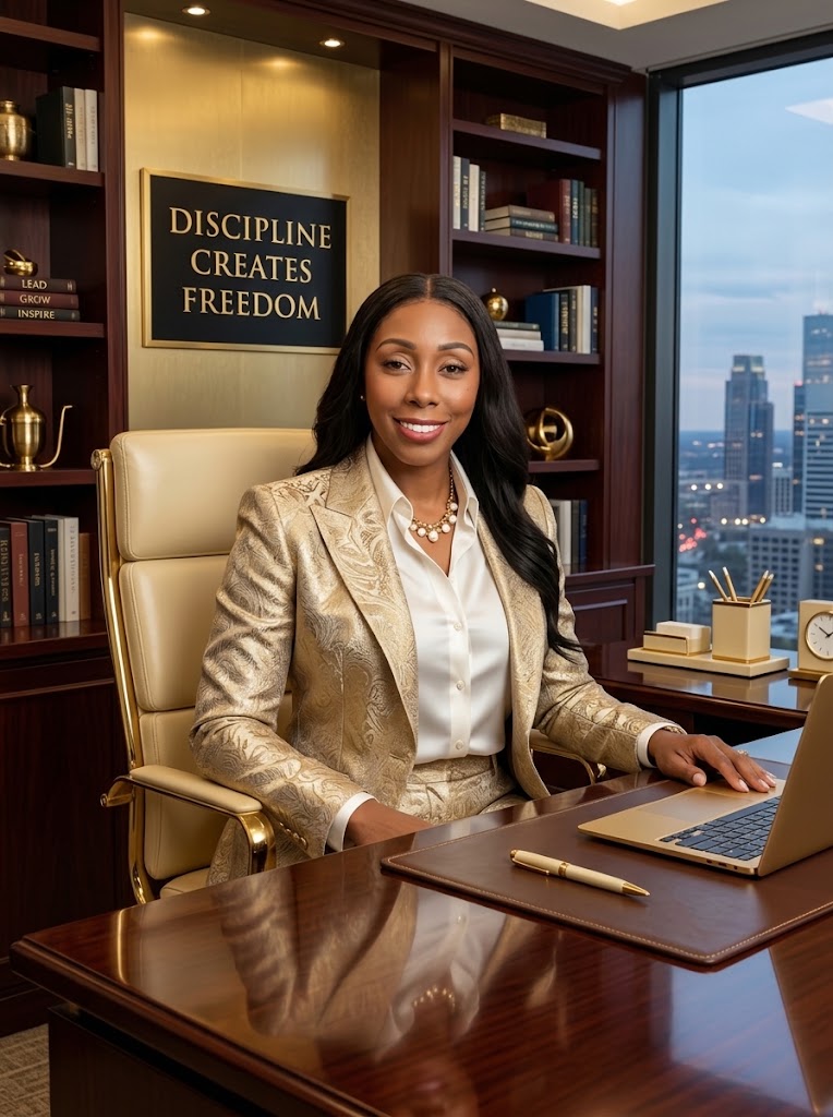 Dr. La'Kisha Hickerson, Co-Founder, at her office desk
