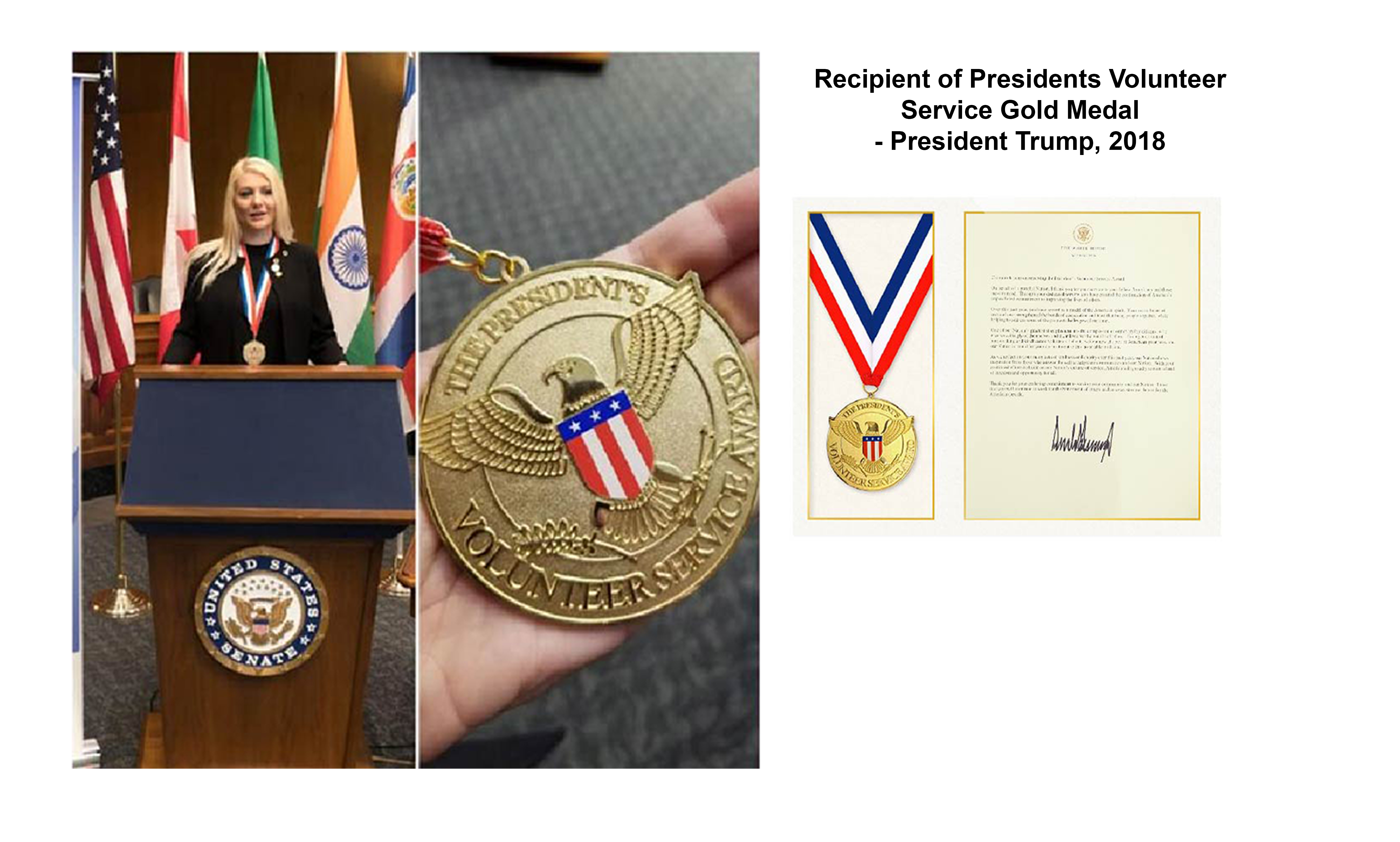 Human rights expert Dr. Isabelle Vladoiu awarded Presidential Gold Medal for volunteer service and civic impact