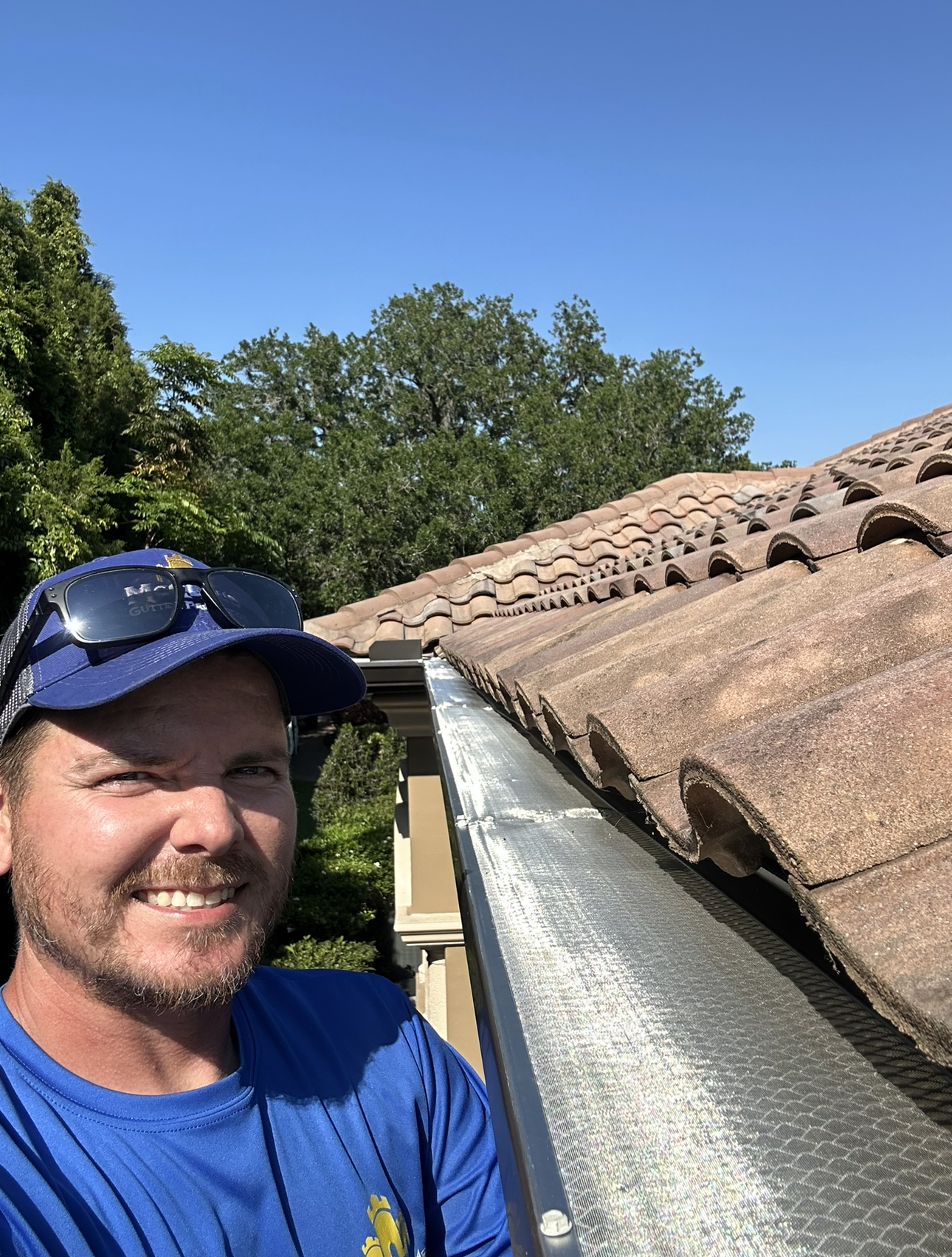 Gutter guard closeup