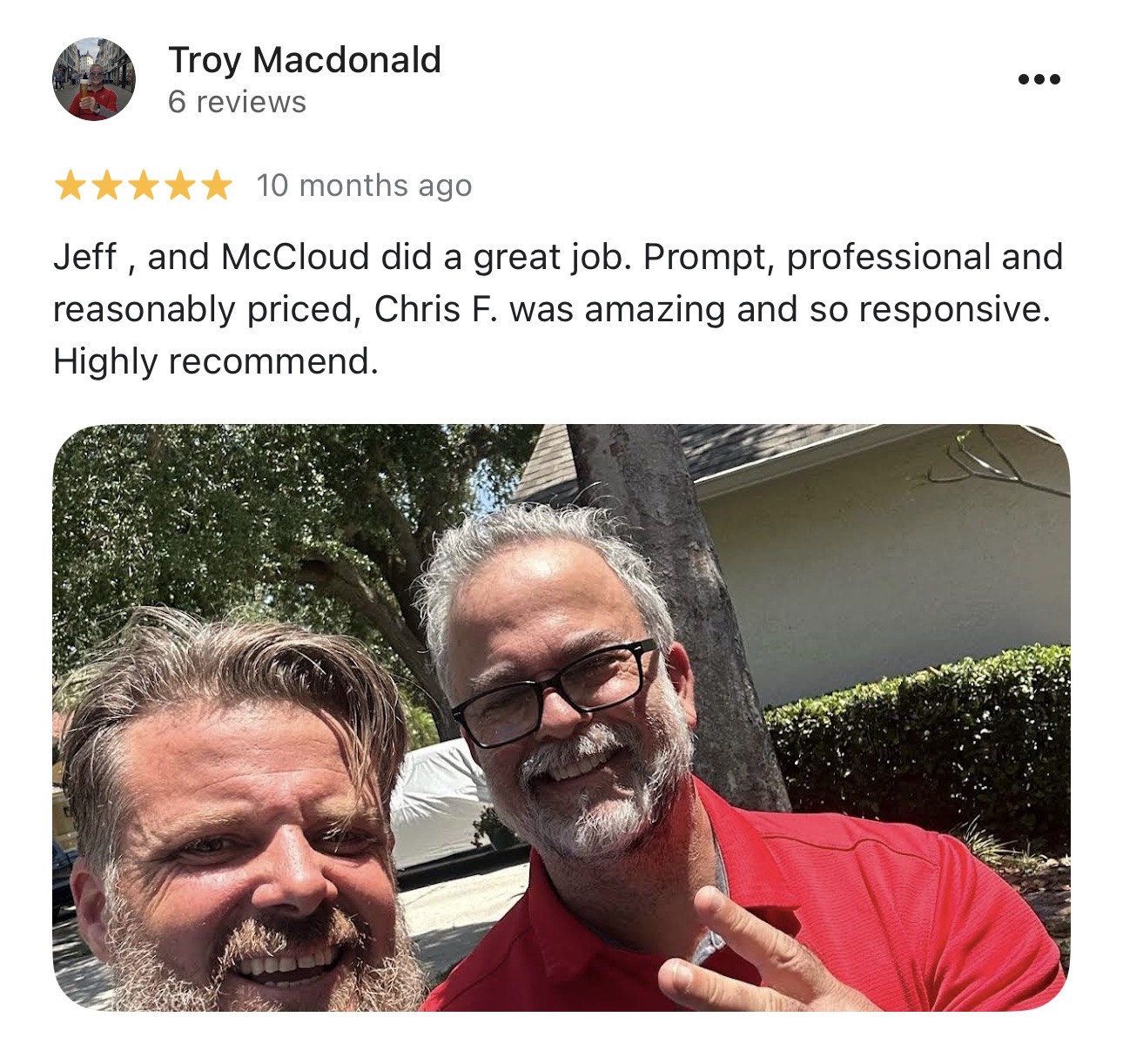 McCloud Gutter Protection customer review 7