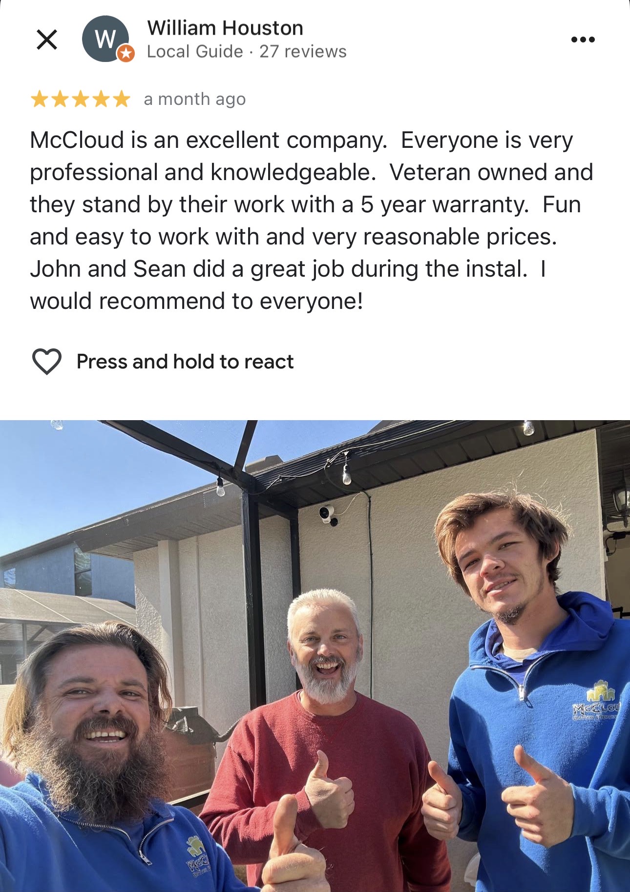 McCloud Gutter Protection customer review 10