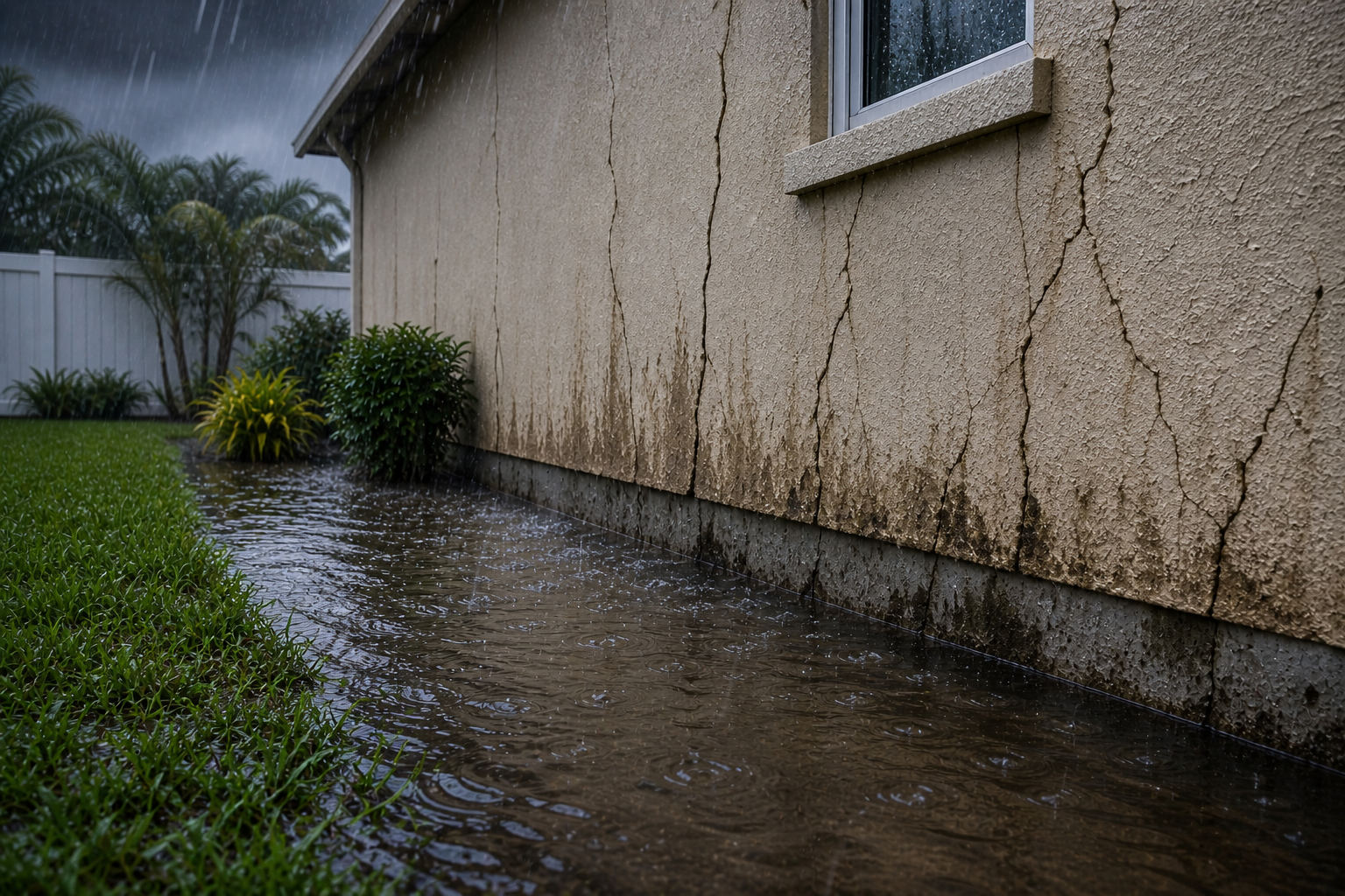 Water pooling too close to home foundation