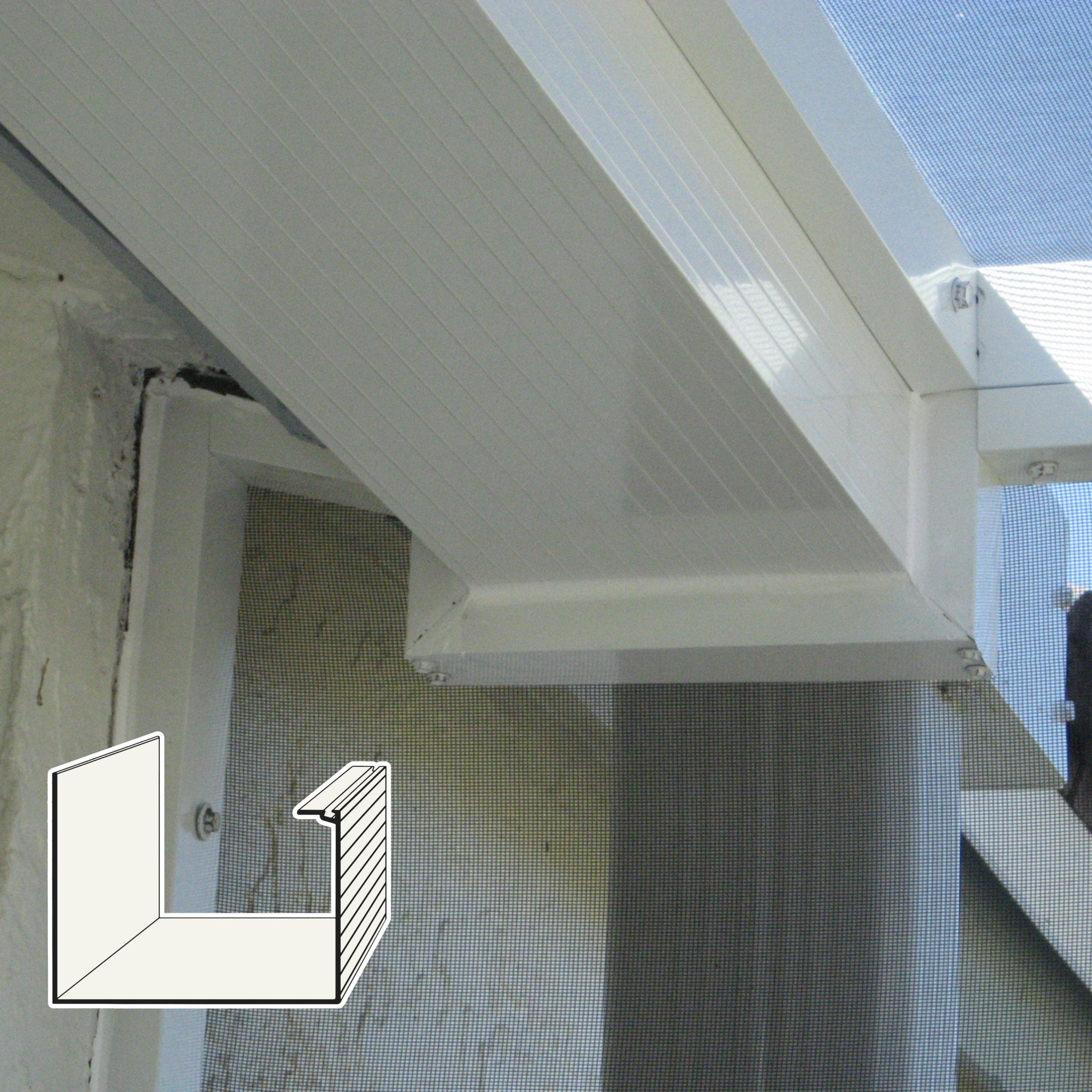 Super Gutter for pool enclosures