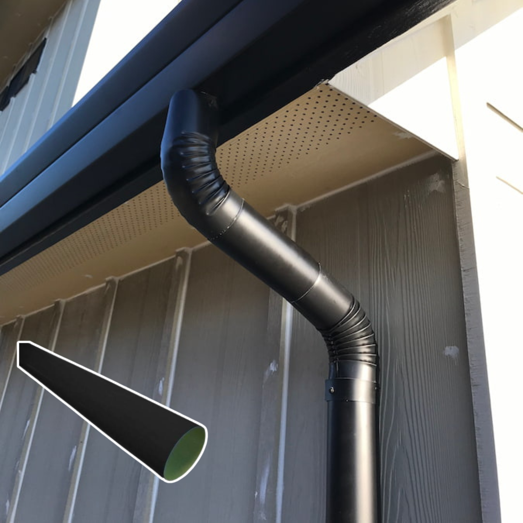 Round downspout