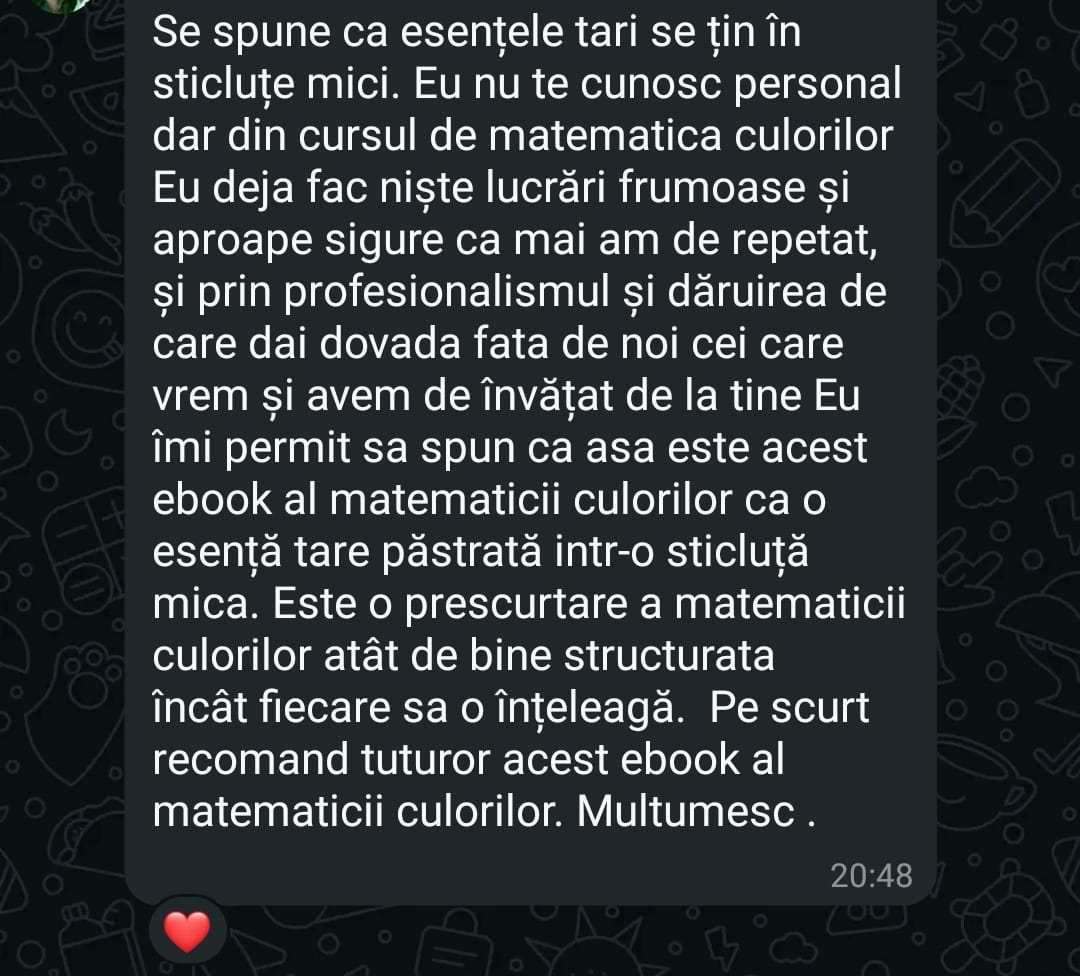 Testimonial cursantă