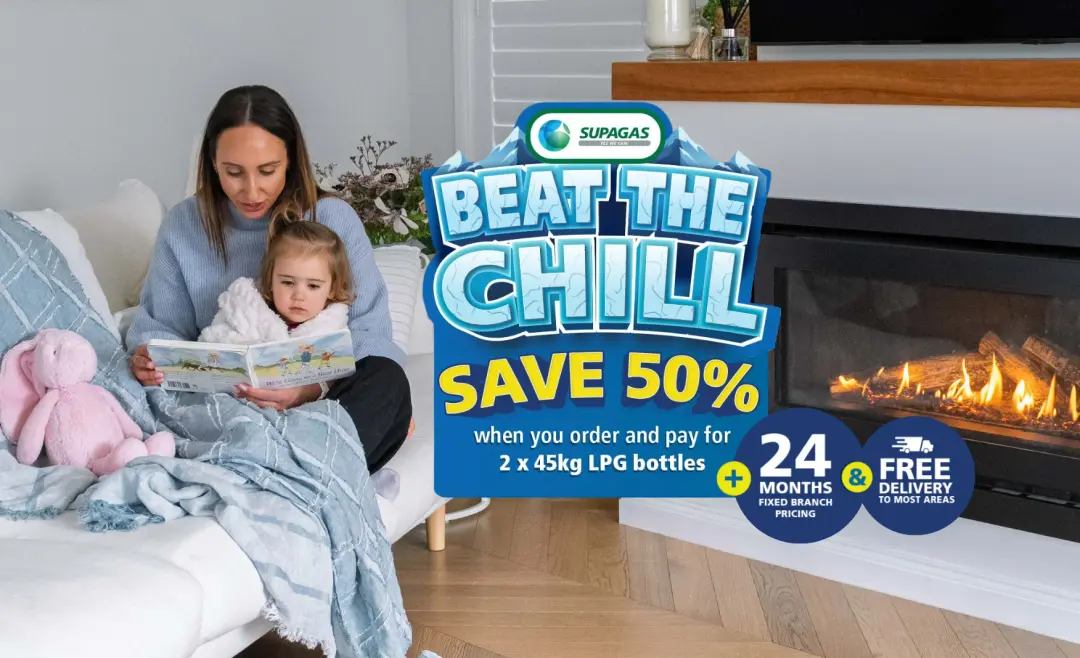 Beat the Chill — 50% off 45kg LPG new customer offer
