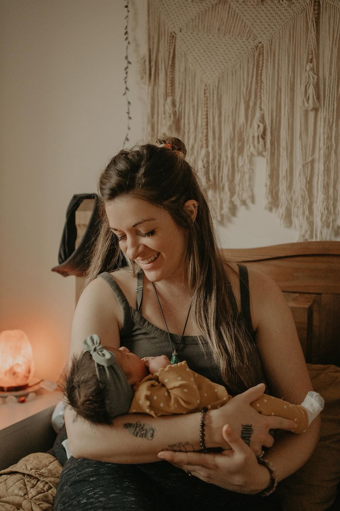 Mum and baby after birth