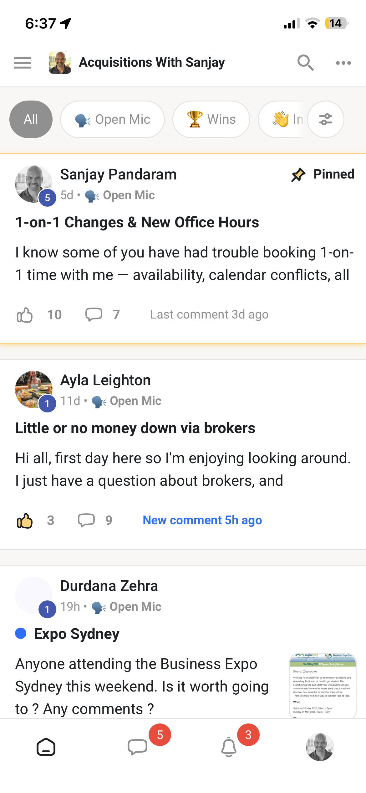 The AWS members' app