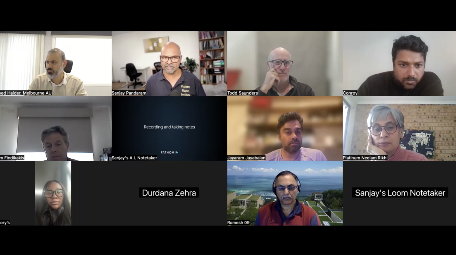 Weekly deal review call