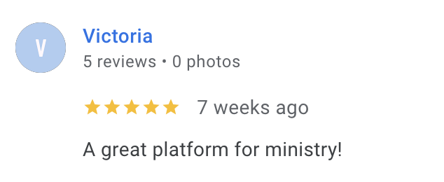 Ministry testimonial 1