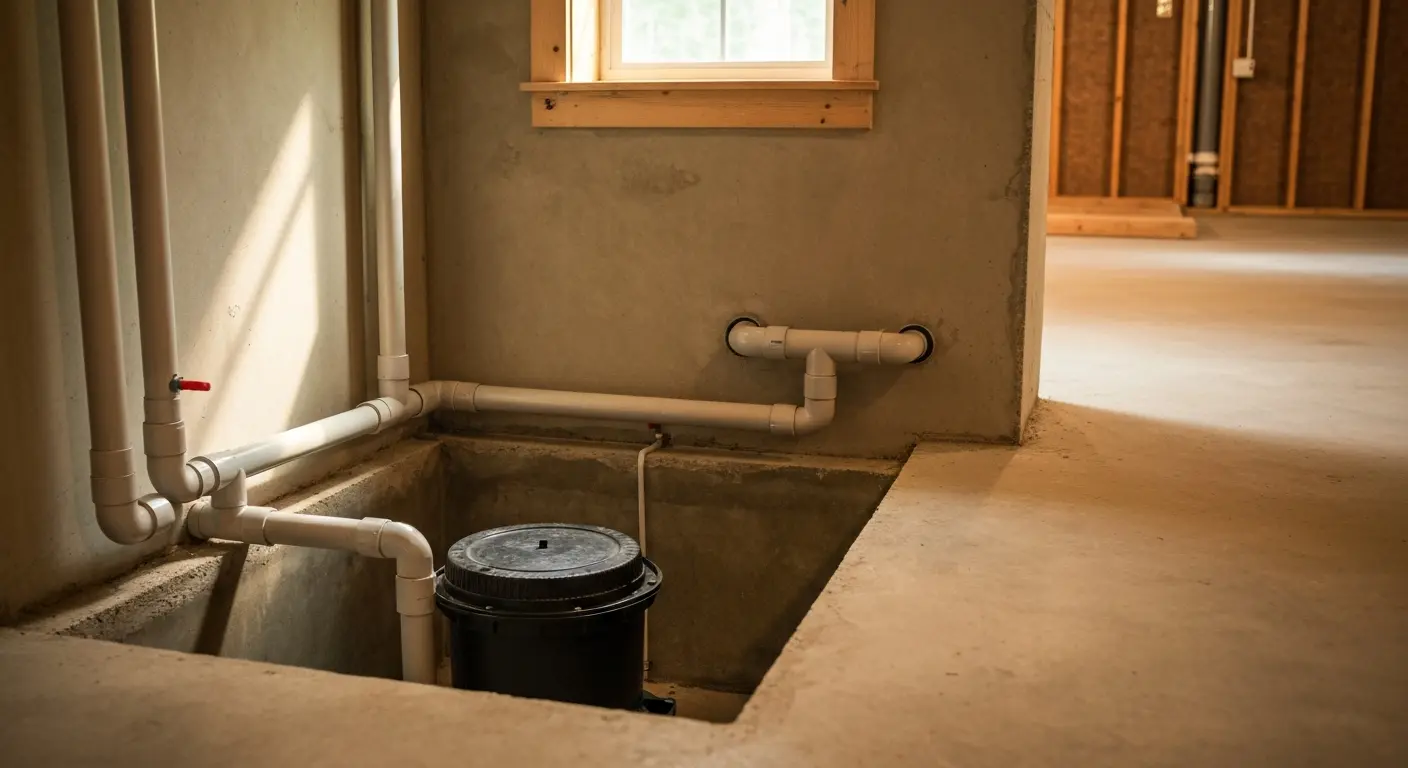 Sump pump installation