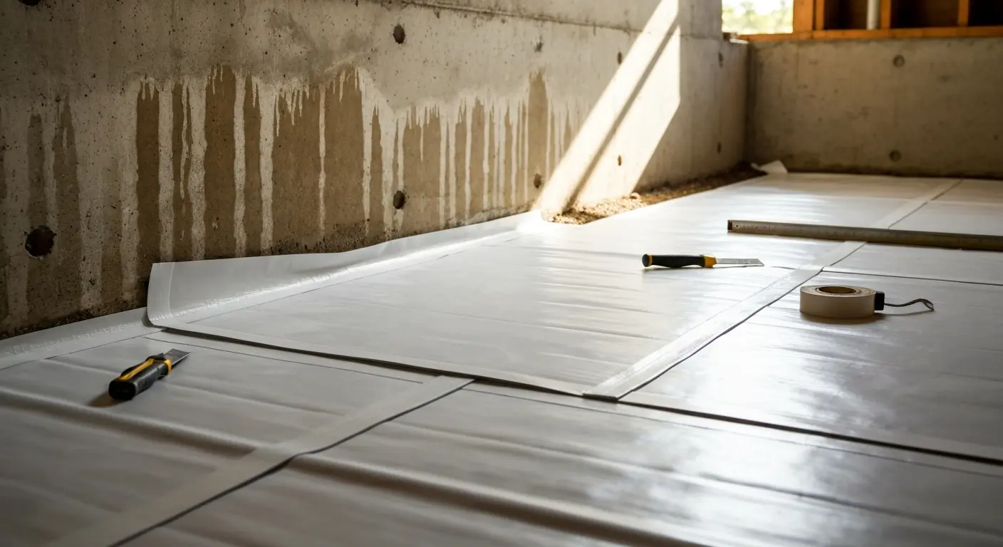 Vapor barrier installation