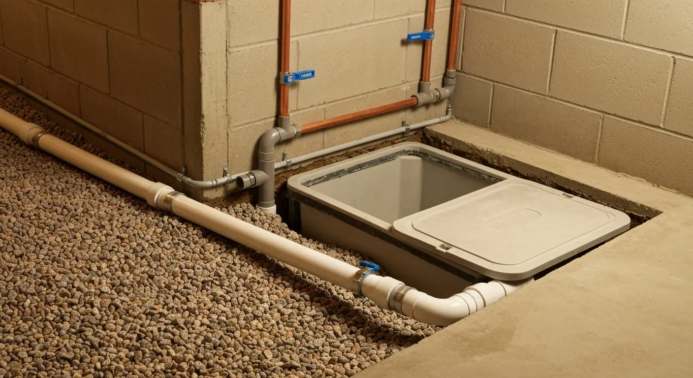 Sump pump installation