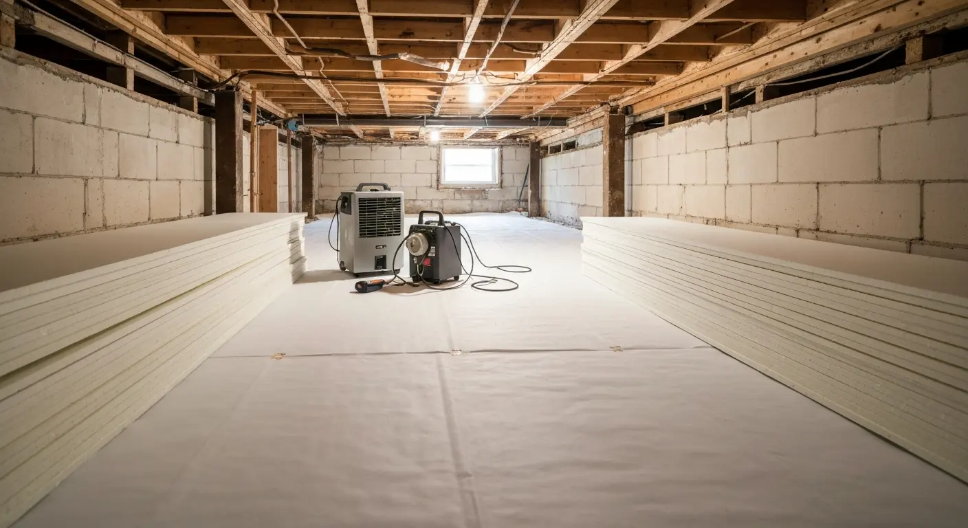 Mold remediation work