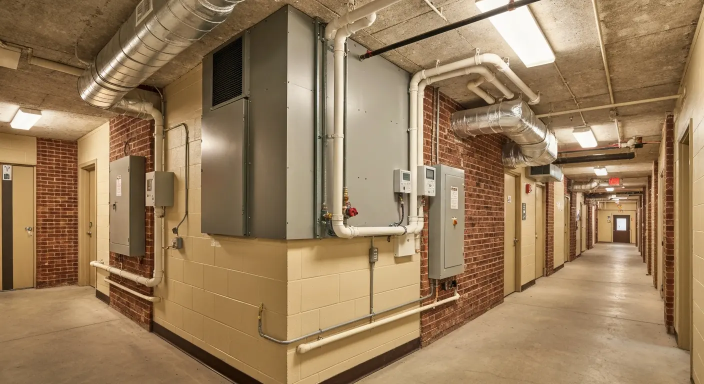 Commercial dehumidifier system installation