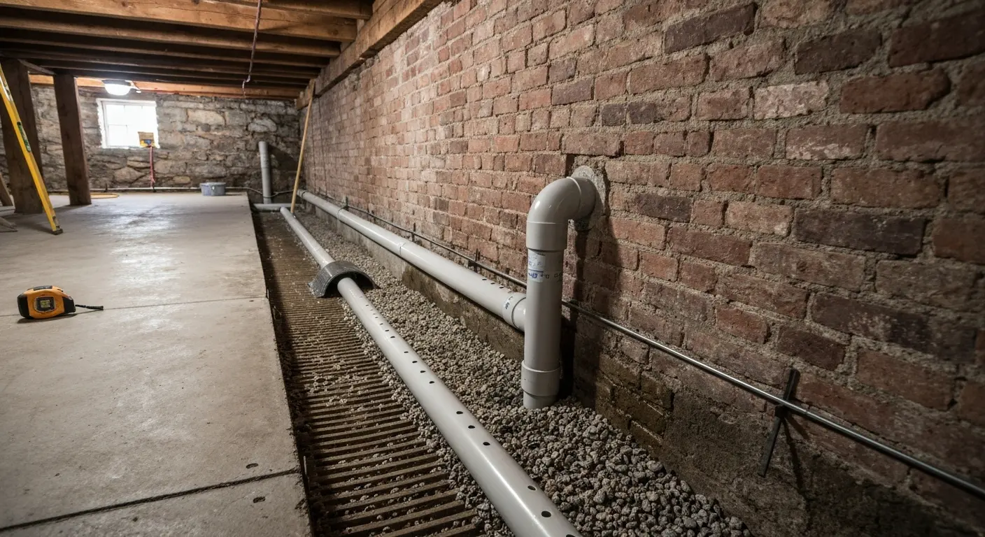 Drainage system installation