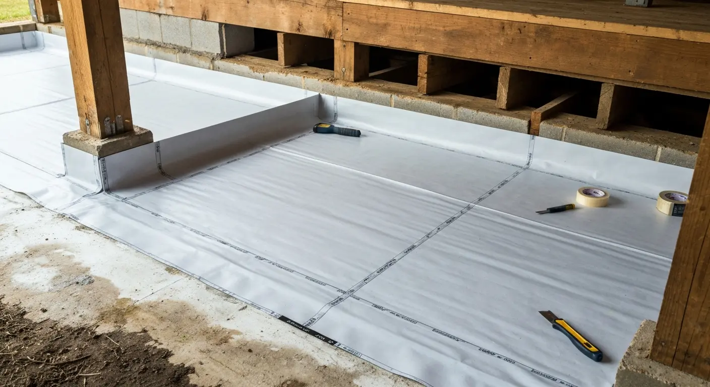 Crawlspace encapsulation work