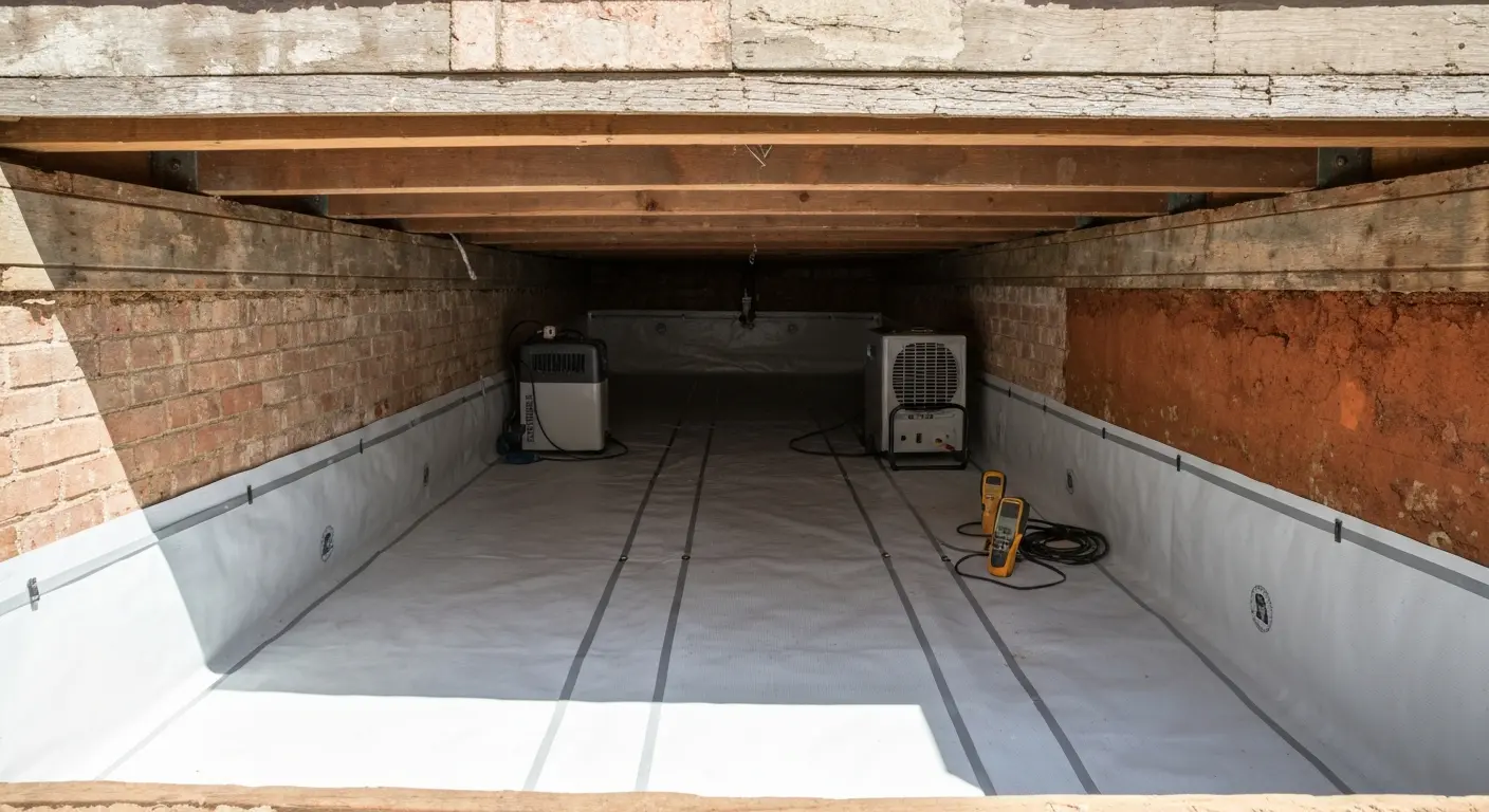 Crawl space encapsulation project