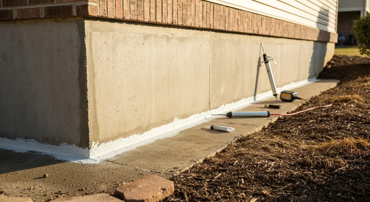 Waterproofing foundation project