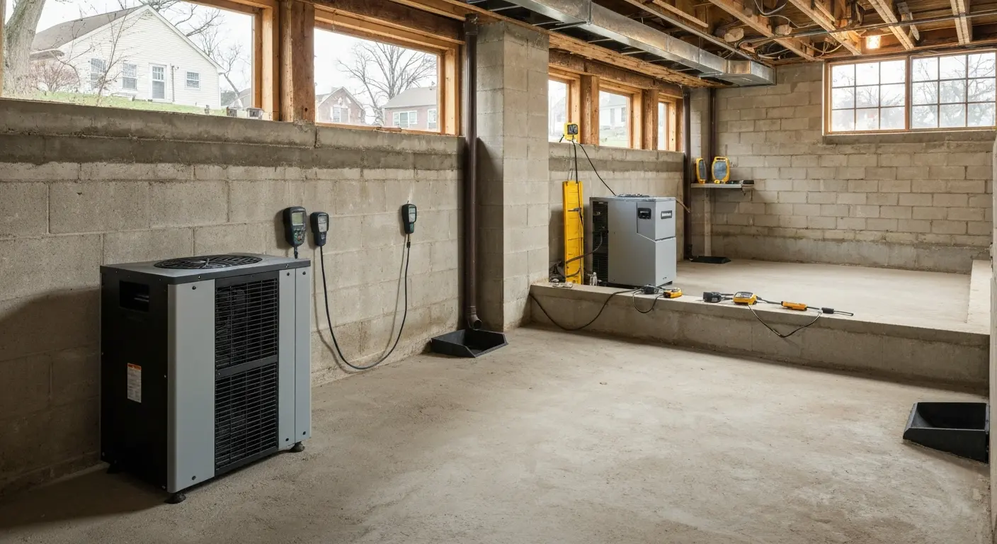 Water damage restoration work