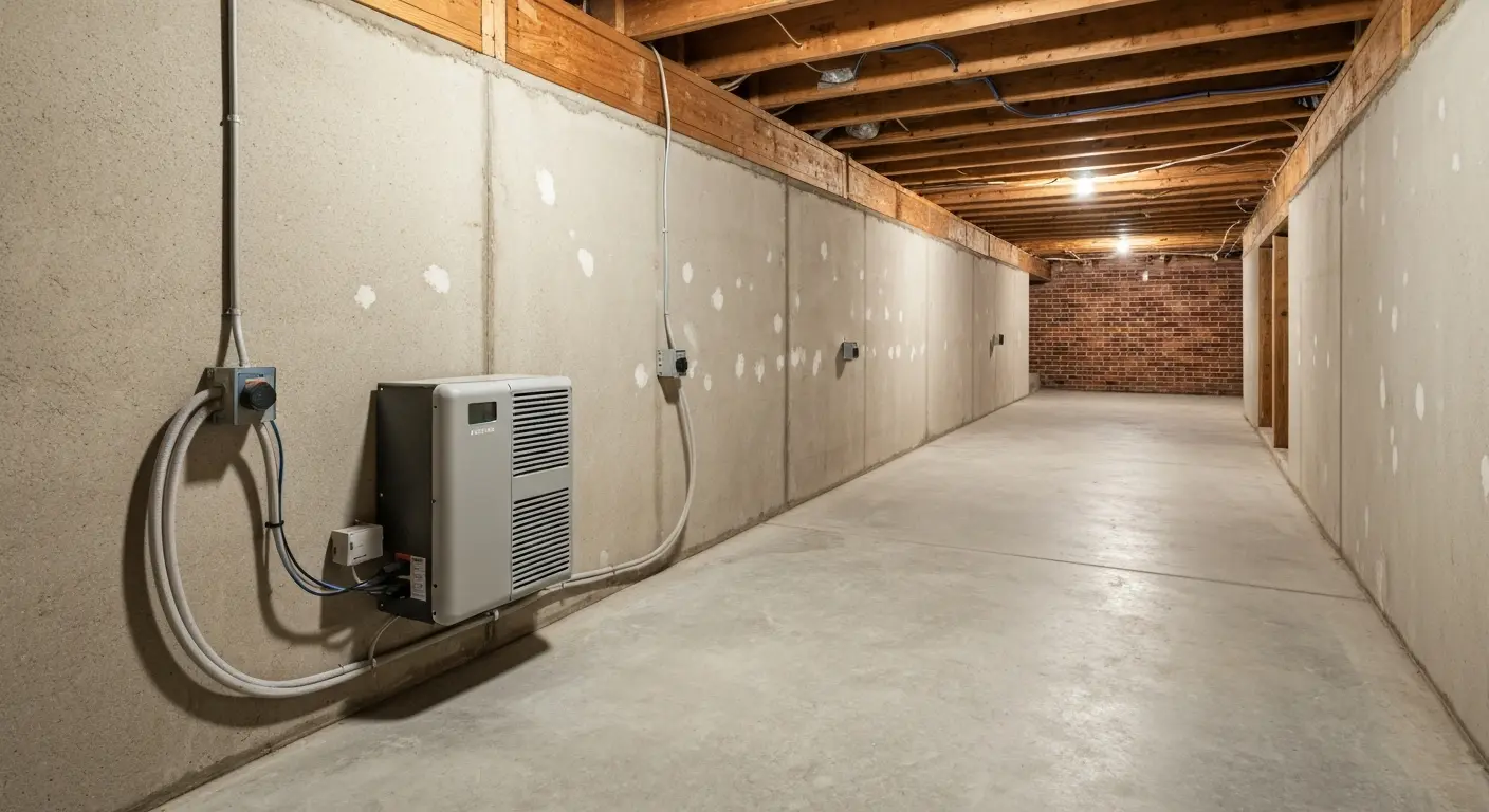 Crawlspace dehumidifier system