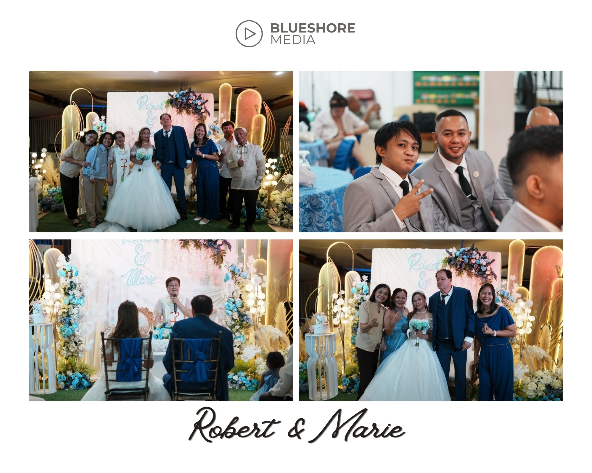 Robert and Marie wedding stage