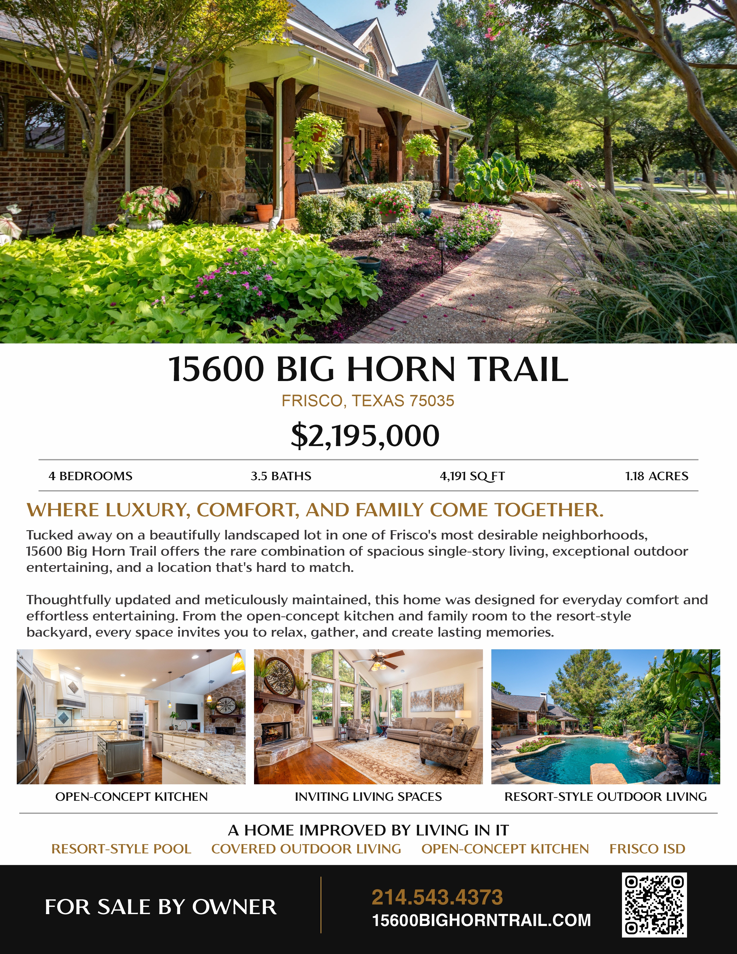 15600 Big Horn Trail Property Flyer