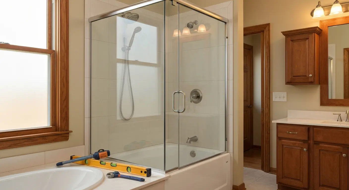 Tub to shower conversion