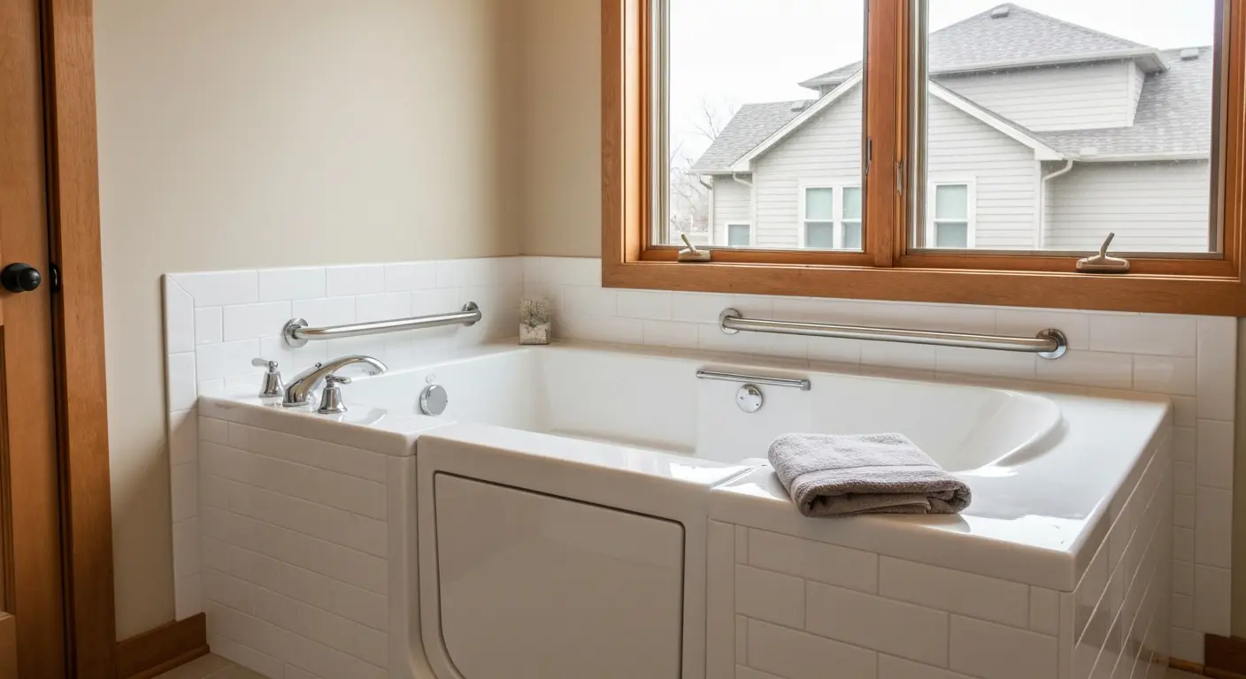 Walk-in tub installation