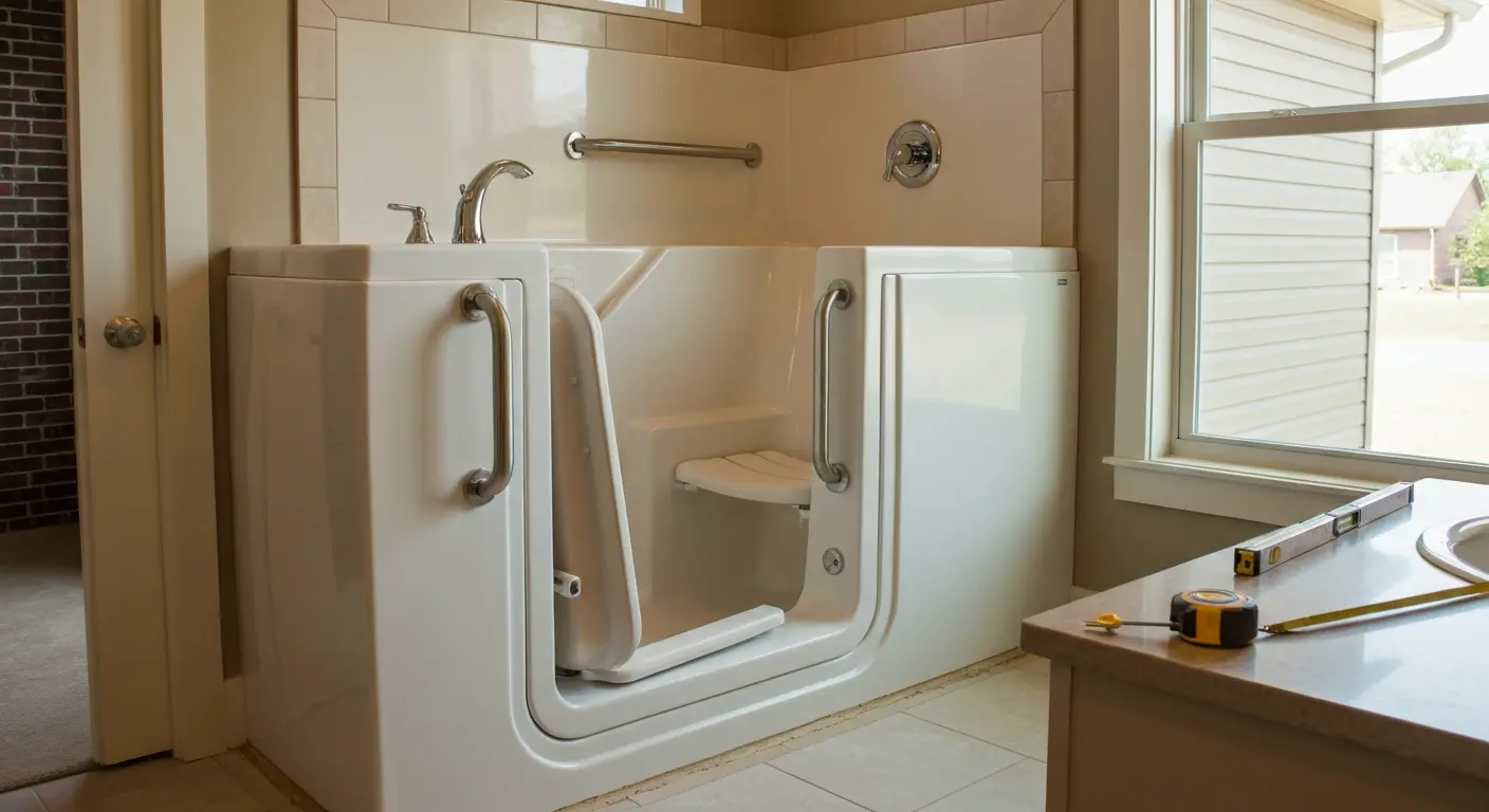 Walk-in tub installation
