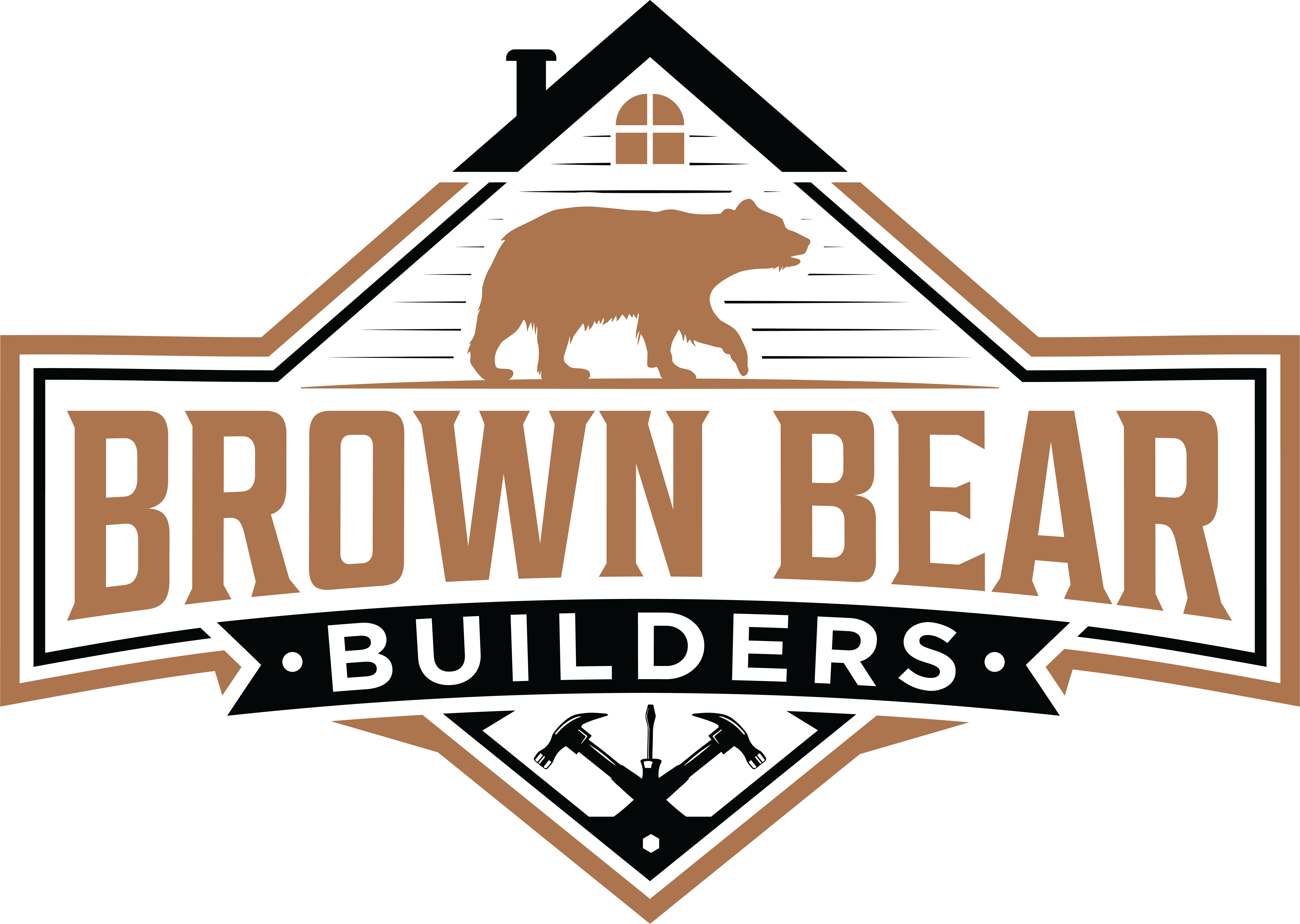 Brown Bear Builders Logo - General contractor - Jeff Brown, specializing in kitchen and bathroom remodeling.